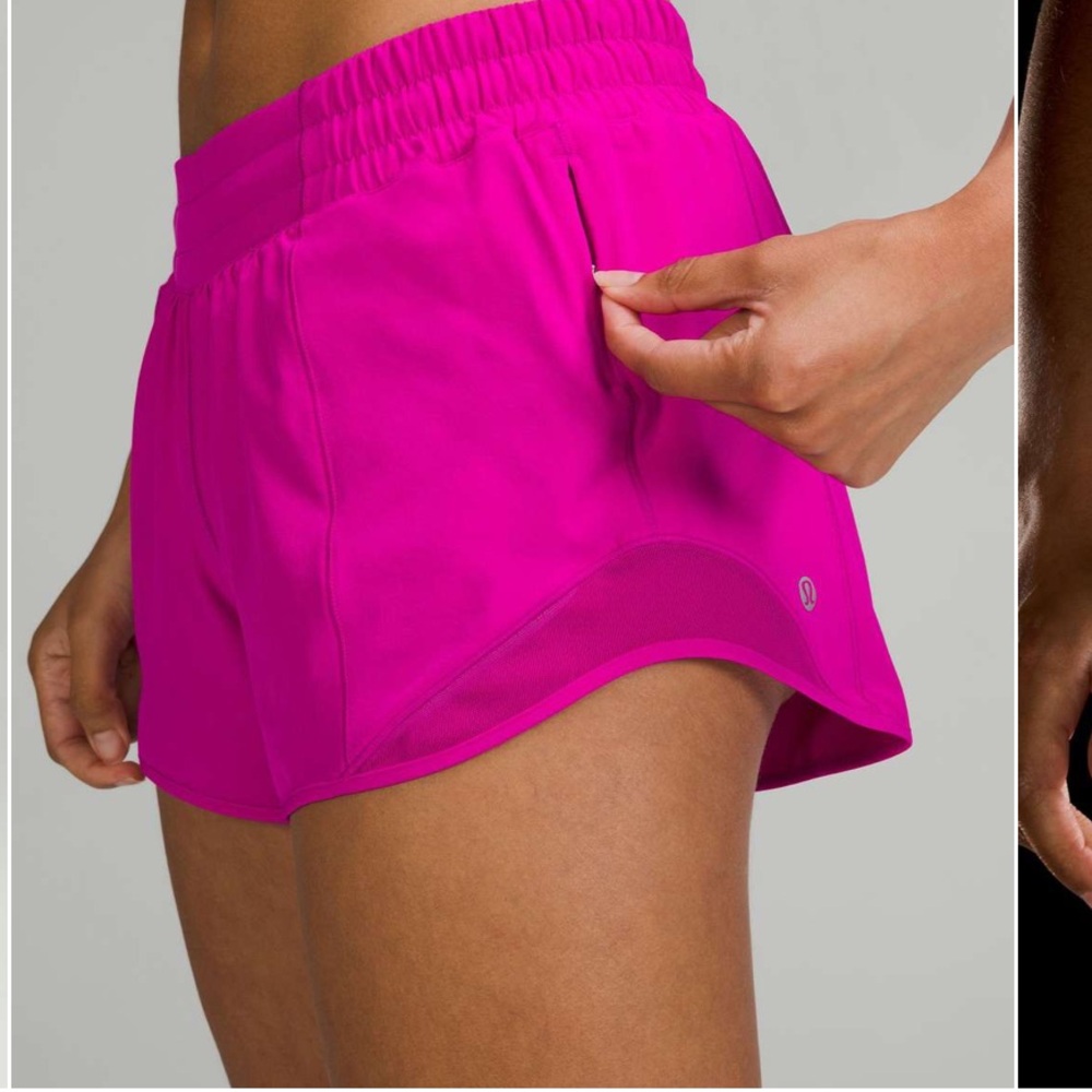 Lululemon Hotty Hot Low-Rise Lined Short 4" size 4
Purple pink Raspberry W7AWBT